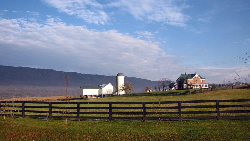 La ferme de Kruisem au petit matin